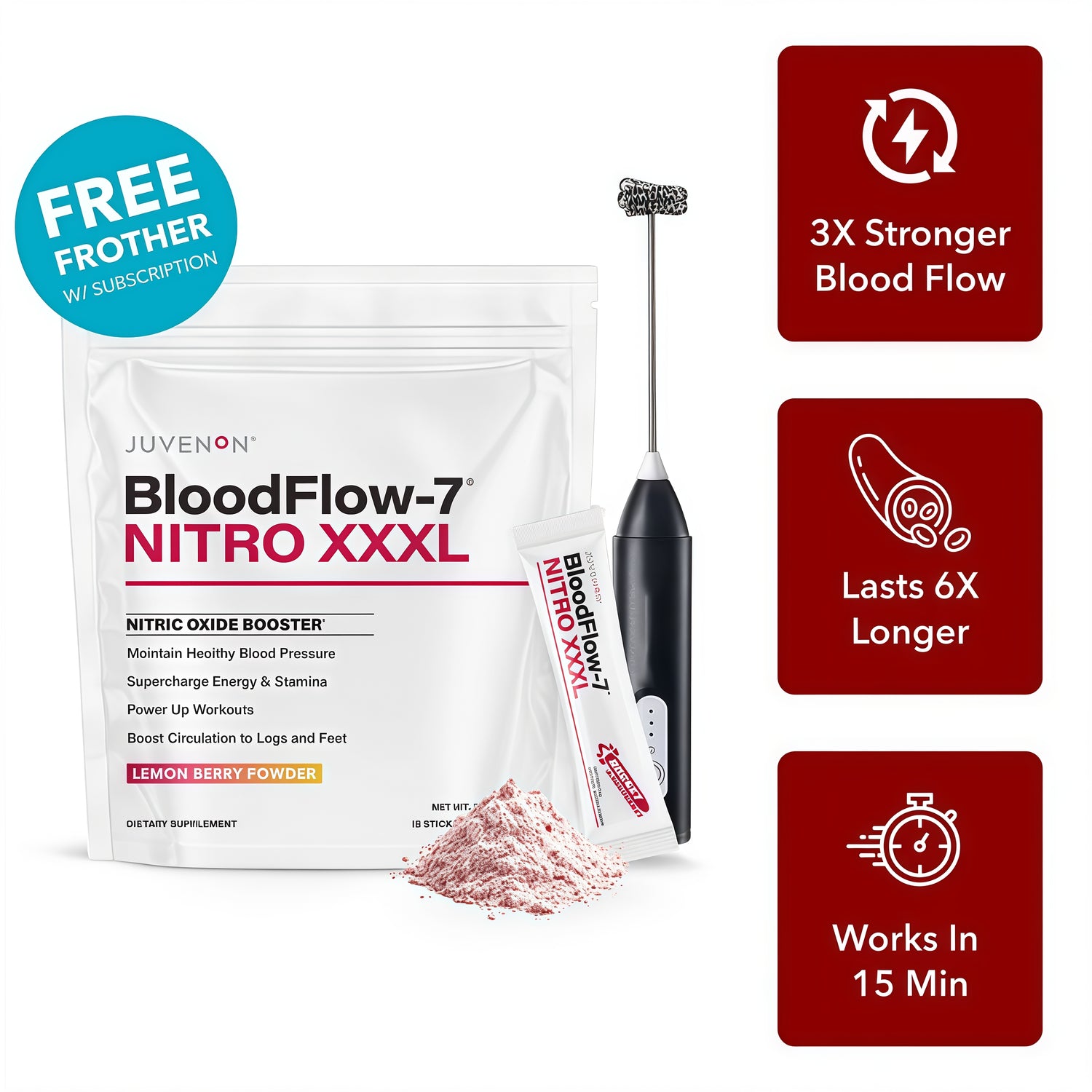 Juvenon BloodFlow-7 Nitro XXXL Drink Mix